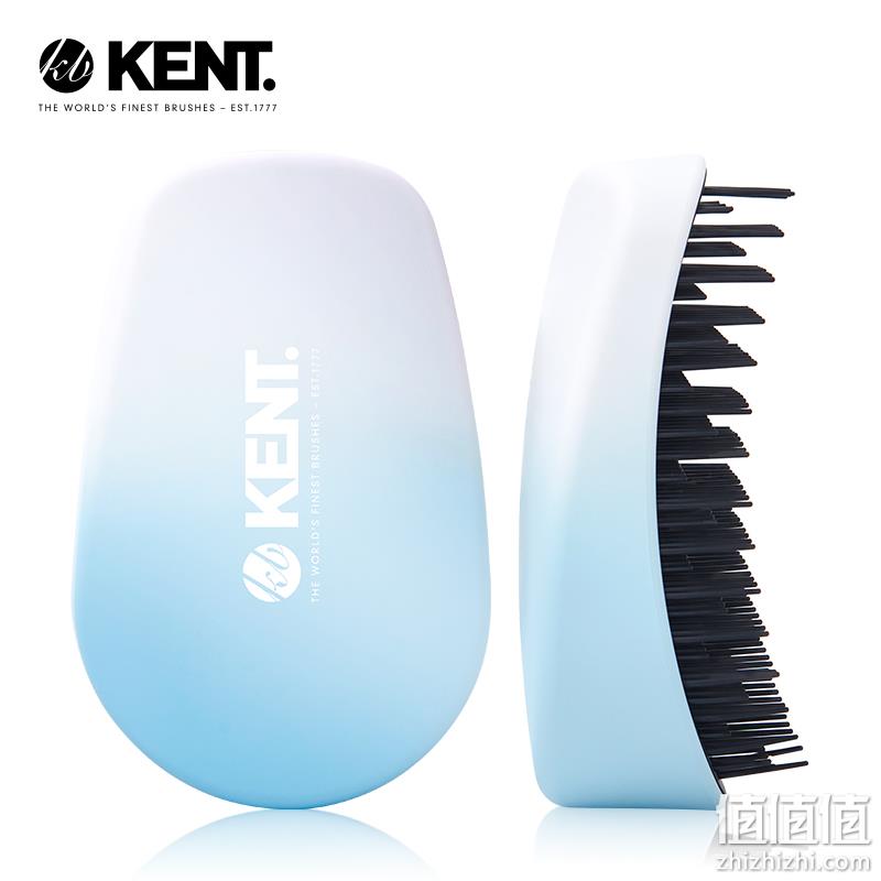 英国王室御用品牌，KENT 肯特 2022新品彩色渐变手掌便携按摩梳 2色 49元包邮（需领券） 值值值-买手聚集的地方
