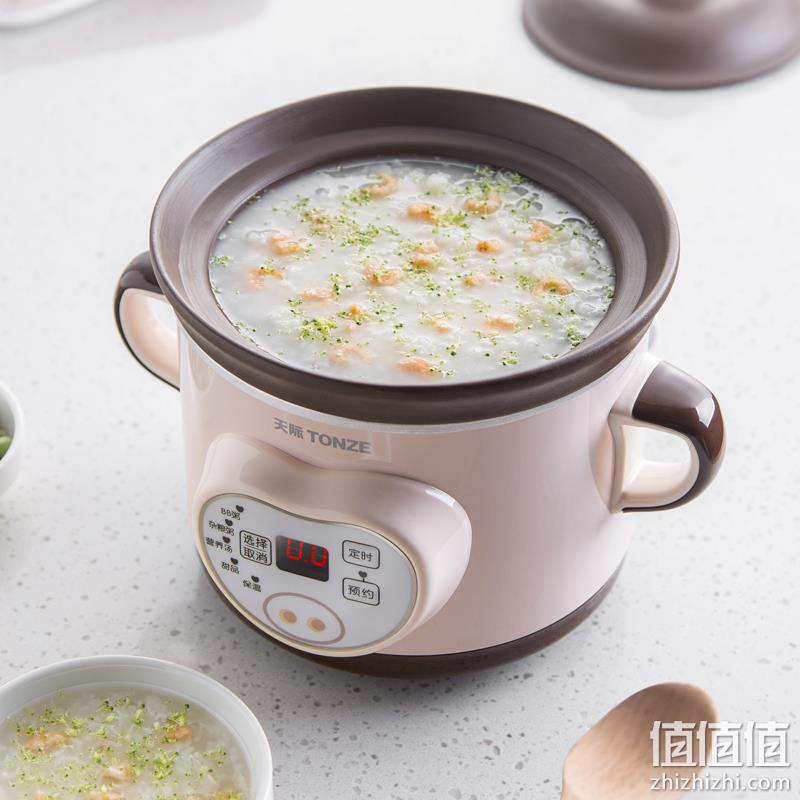 Tonze天际 DGD10-10ZWD 全自动多功能迷你BB煲电炖锅 1L 49元包邮（需领券） 值值值-买手聚集的地方
