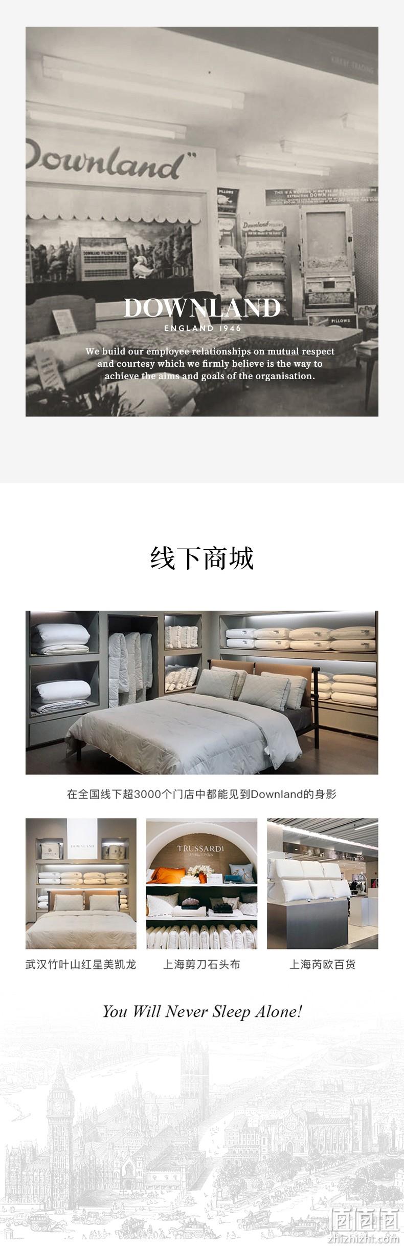英国顶级寝具品牌 Downland 助眠护颈大睡神枕头 赠真丝眼罩 299元包邮（双重优惠） 值值值-买手聚集的地方
