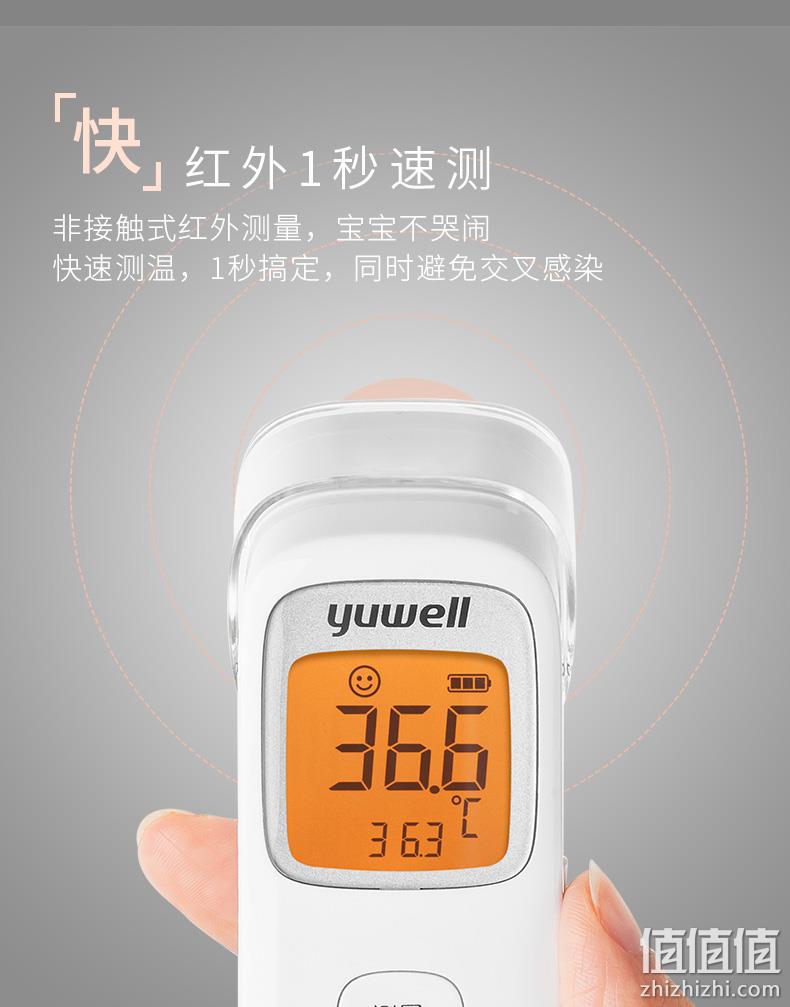 Yuwell 鱼跃 YHW-2 红外电子体温计额温枪 69元包邮（双重优惠） 值值值-买手聚集的地方