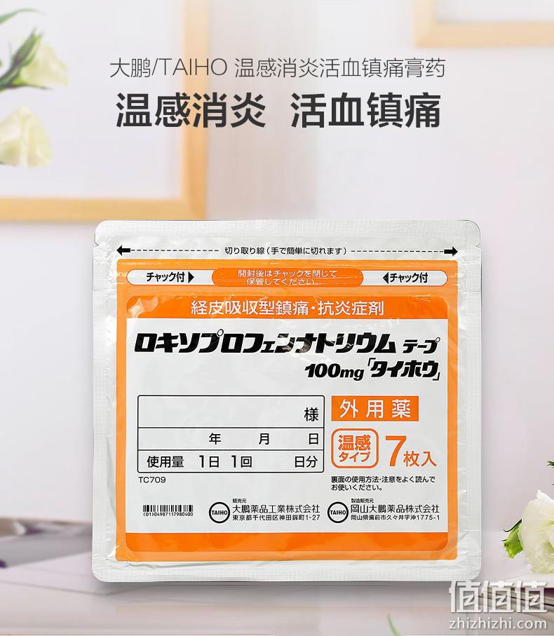 TAIHO 大鹏药品 温感消炎活血镇痛膏药 7片/包*10件 140元包邮（14元/件） 值值值-买手聚集的地方