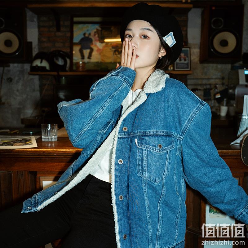 Levi's 李维斯 银标系列 男士仿羊羔绒牛仔夹克 A3180 新低528.4元包邮（需领券） 值值值-买手聚集的地方