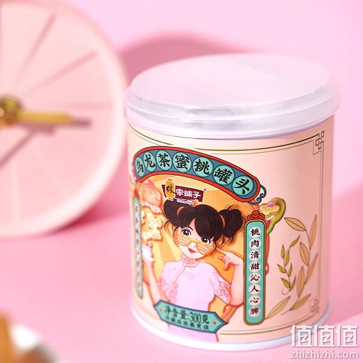 中国罐头十强企业，林家铺子 乌龙蜜桃罐头300g*4罐 19.9元包邮（需领券） 值值值-买手聚集的地方