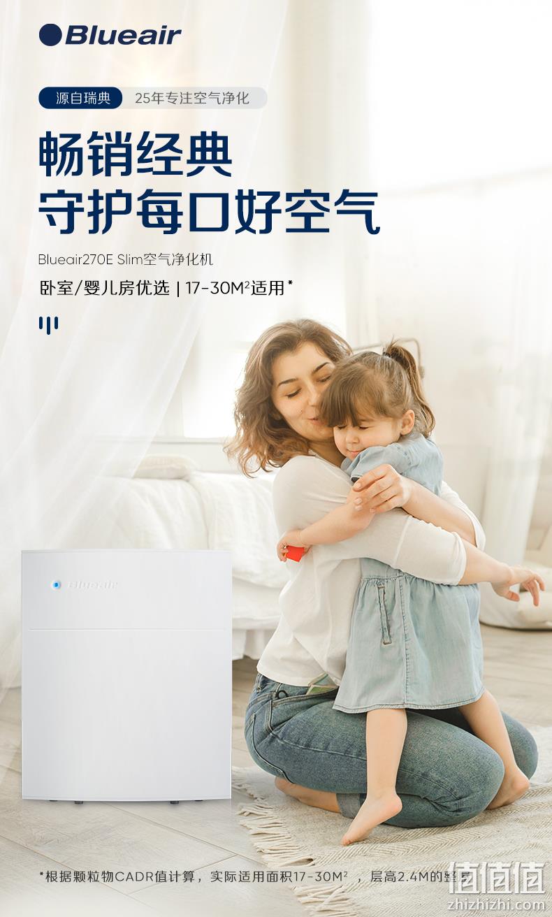 Blueair 瑞典布鲁雅尔 270e Slim 家用空气净化器  可24期免息 新低1699元包邮（双重优惠） 值值值-买手聚集的地方