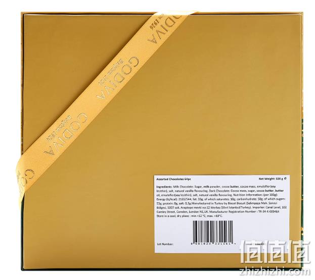Godiva 歌帝梵 2022圣诞限定款巧克力礼盒 320g/64片 157.45元 值值值-买手聚集的地方