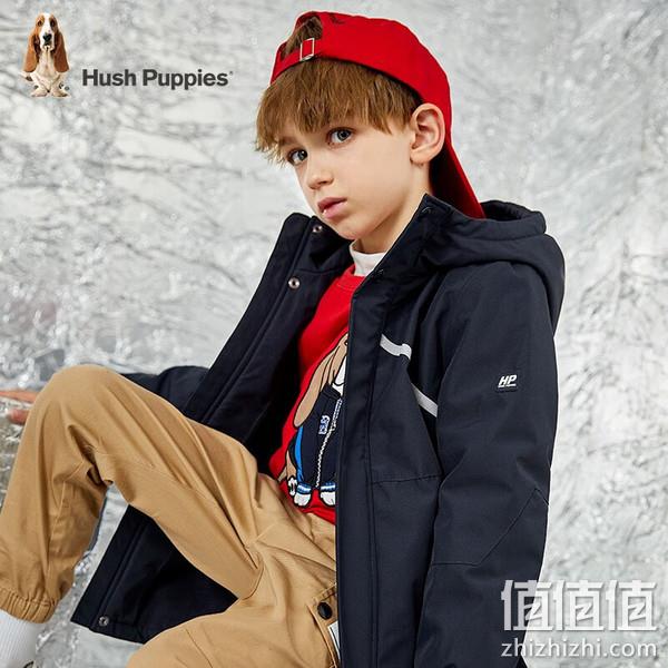PLUS会员，Hush Puppies 暇步士 儿童摇粒绒内里保暖风衣外套 多色 169元包邮（需领券） 值值值-买手聚集的地方