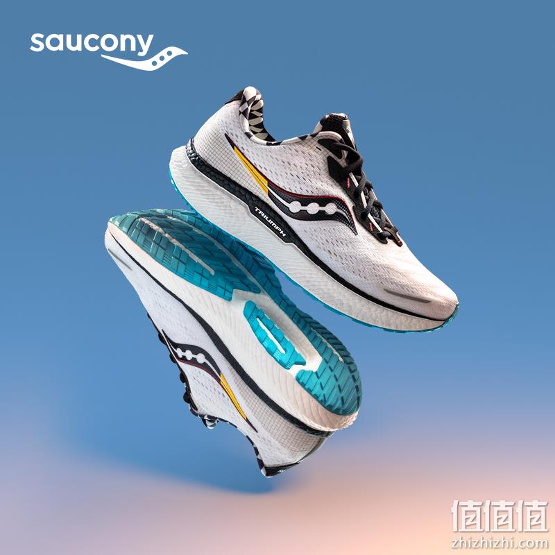 Saucony 索康尼 Triumph 胜利 19 女士顶级缓震跑鞋 S20678 新低546.83元（天猫旗舰店折后999元） 值值值-买手聚集的地方