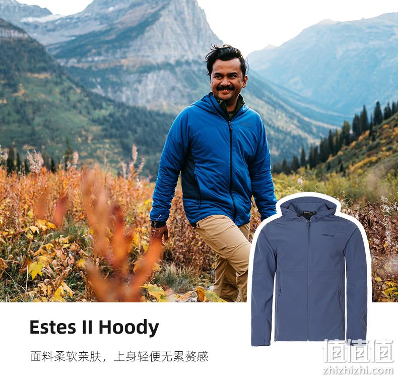 Marmot 土拨鼠 M3系列 Estes II 男士防泼水连帽软壳 X11355/P11251 319元包邮（需用券） 值值值-买手聚集的地方