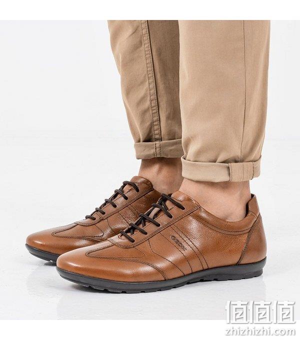 Geox 健乐士 U Symbol B 男士低帮系带真皮休闲鞋U74A5B 新低319.12元 值值值-买手聚集的地方
