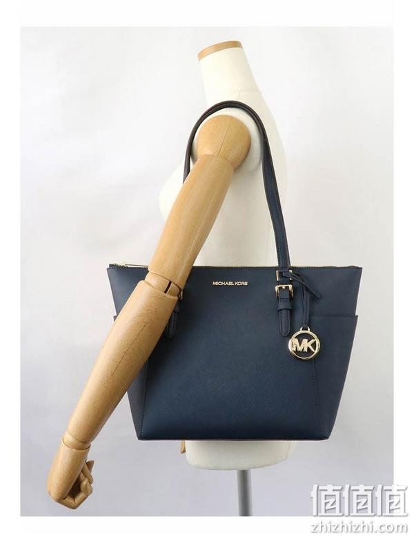 MICHAEL KORS 迈克·科尔斯 Charlotte 大号单肩包托特包 35TOGCFT3B  海军蓝 837.55元 值值值-买手聚集的地方