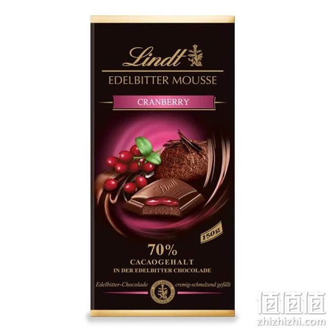 Lindt 瑞士莲 慕斯夹心黑巧克力 150g*13件（共1950g） 282.6元 值值值-买手聚集的地方