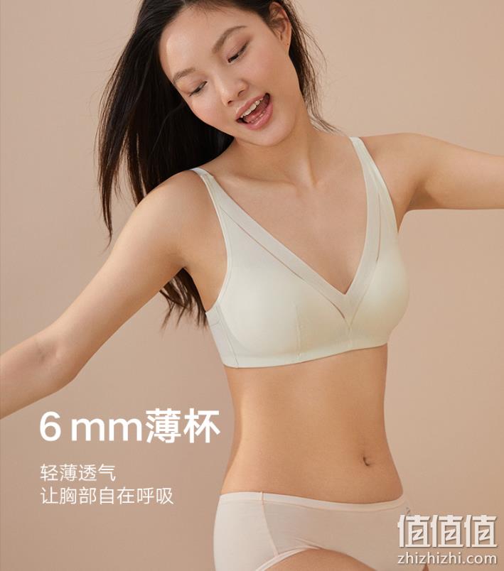 曼妮芬 棉质生活 80支无痕无钢圈透气长三角薄款文胸 3色 59元包邮（需领券） 值值值-买手聚集的地方