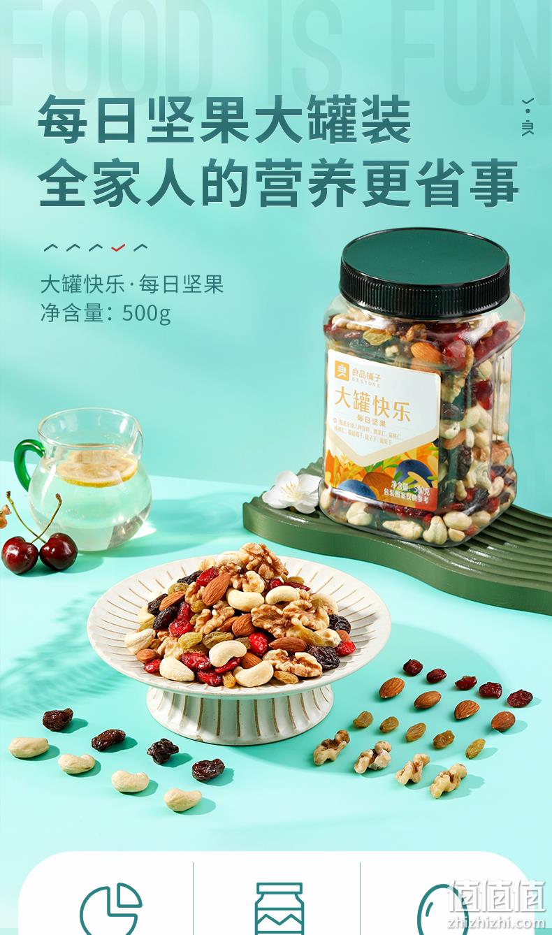 史低！良品铺子 大罐快乐每日坚果 500g *2件 66元包邮（33元/件） 值值值-买手聚集的地方