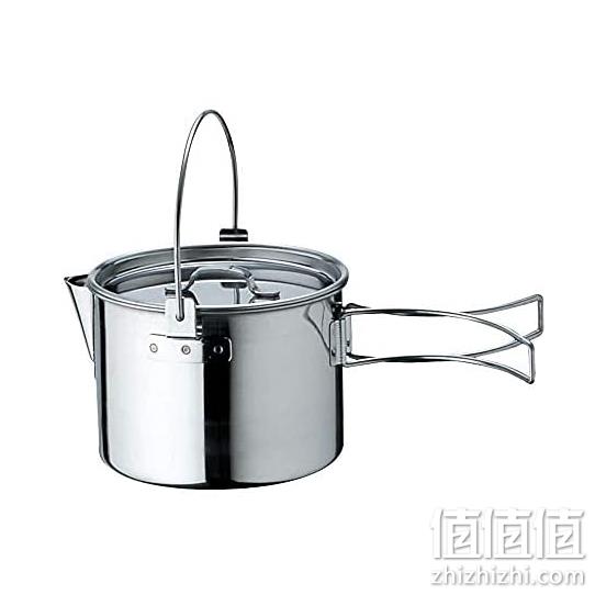 日本顶级户外品牌，Snow Peak 雪峰 Kettle No.1 户外野炊两用不锈钢壶锅900ml CS-068 203.49元（可3件92折） 值值值-买手聚集的地方