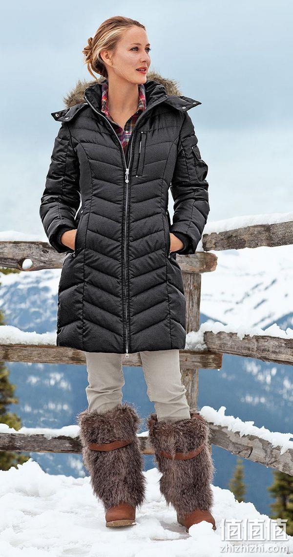 羽绒服鼻祖，Eddie Bauer 艾迪堡  Sun Valley 女士650蓬长款连帽羽绒服 1293.97元 值值值-买手聚集的地方