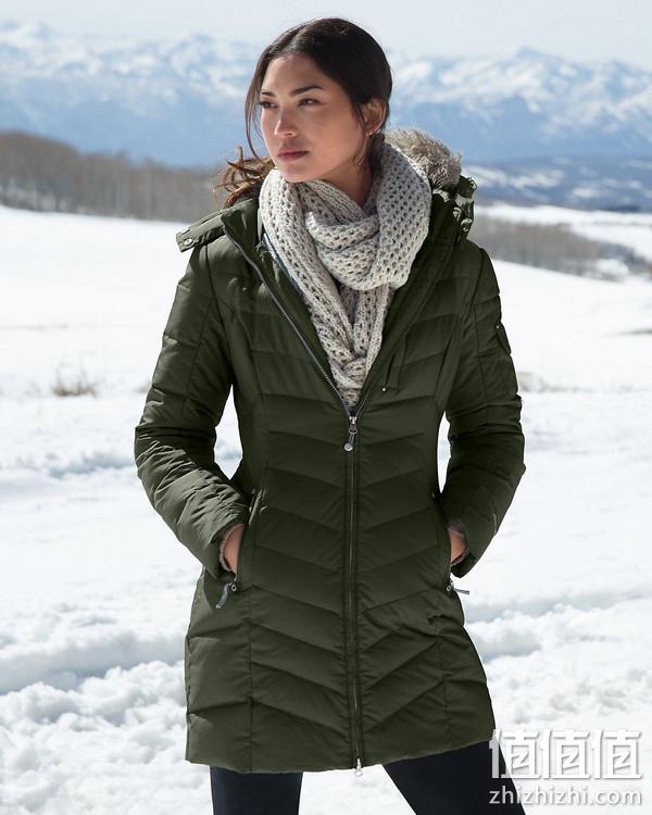 羽绒服鼻祖，Eddie Bauer 艾迪堡  Sun Valley 女士650蓬长款连帽羽绒服 1293.97元 值值值-买手聚集的地方