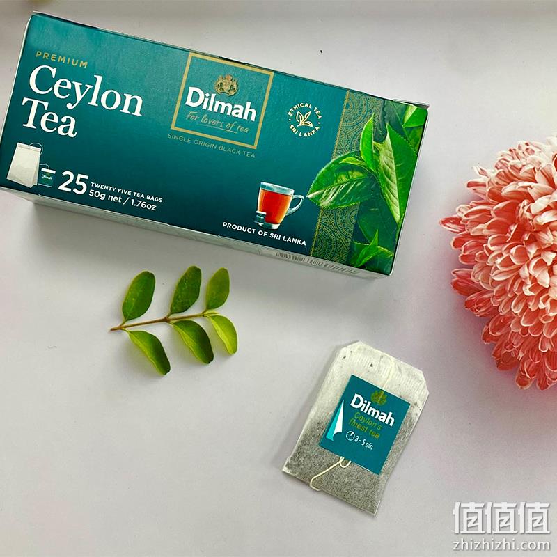 斯里兰卡进口，Dilmah 迪尔玛 锡兰红茶茶包 2g*25包*2盒 16.9元包邮（需领券） 值值值-买手聚集的地方