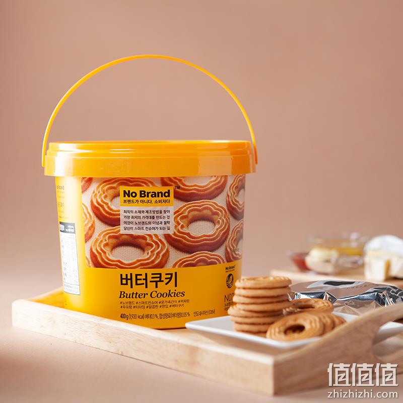 韩国 NoBrand 黄油味/巧克力味/椰子味曲奇饼干 400g*2桶 59.8元包邮（需领券） 值值值-买手聚集的地方