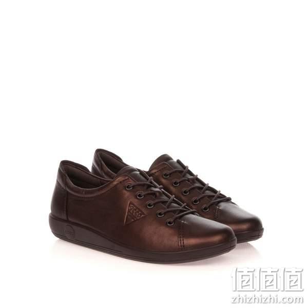 亚马逊销冠！ECCO 爱步 Soft 2.0 柔酷2号 女士真皮系带板鞋206503 334.64元起（天猫旗舰店1259元） 值值值-买手聚集的地方