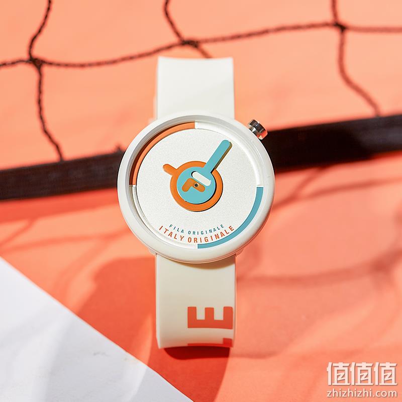 FILA 斐乐 男女同款撞色硅胶运动手表 FLM38-6126 99元包邮（可低至81元） 值值值-买手聚集的地方