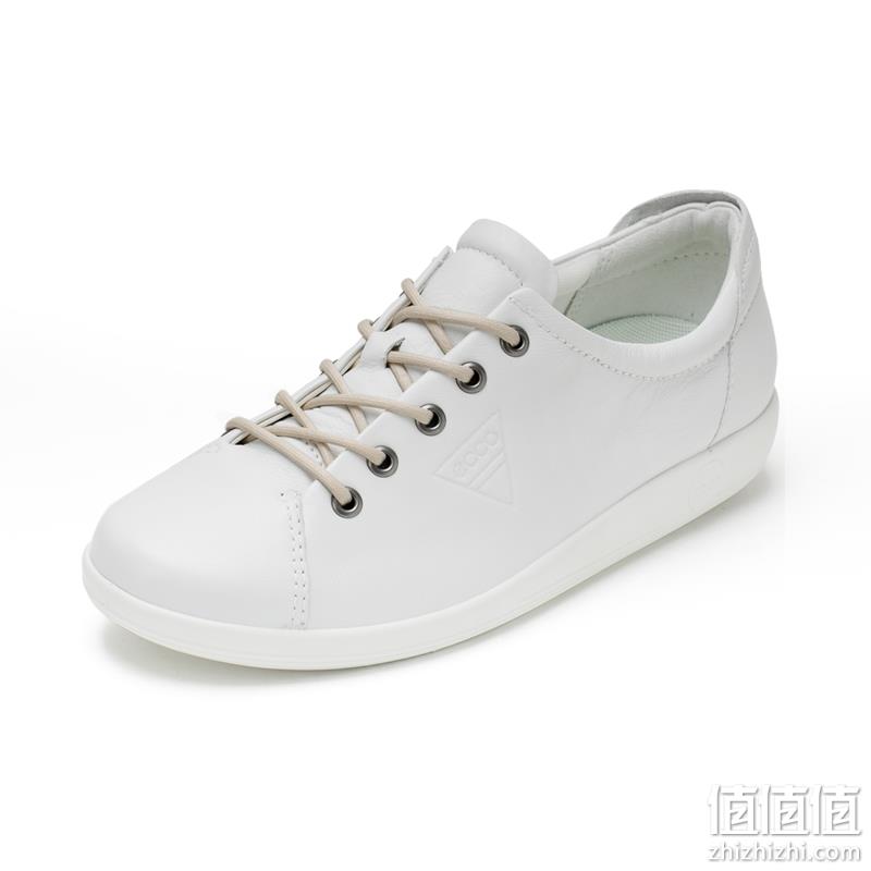 亚马逊销冠！ECCO 爱步 Soft 2.0 柔酷2号 女士真皮系带板鞋206503 334.64元起（天猫旗舰店1259元） 值值值-买手聚集的地方
