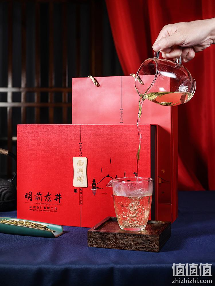 浙江老字号，西湖牌 2022新茶明前特级龙井茶叶礼盒装100g 赠胎菊80g 158元包邮（需领券） 值值值-买手聚集的地方