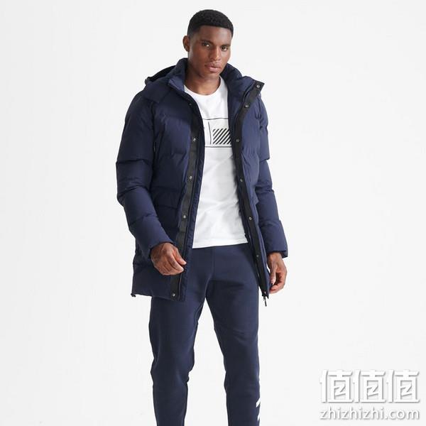 Superdry 极度干燥 Train Heavyweight 男士中长款连帽棉服 688.42元 值值值-买手聚集的地方