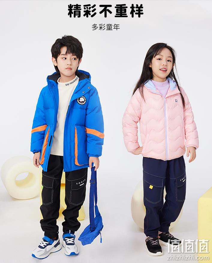 探路者 2022秋冬新品男女童保暖加绒防泼水运动裤（120~170码）2色 新低109元包邮（需领券） 值值值-买手聚集的地方