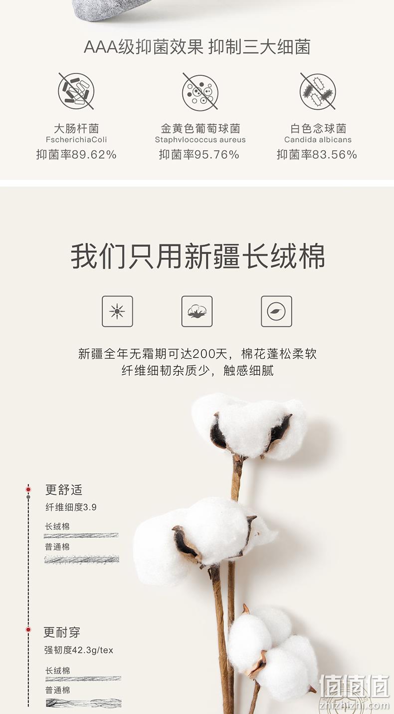 Caramella 男式新疆长绒棉抗菌中筒长袜 7双 39.9元包邮（需领券） 值值值-买手聚集的地方