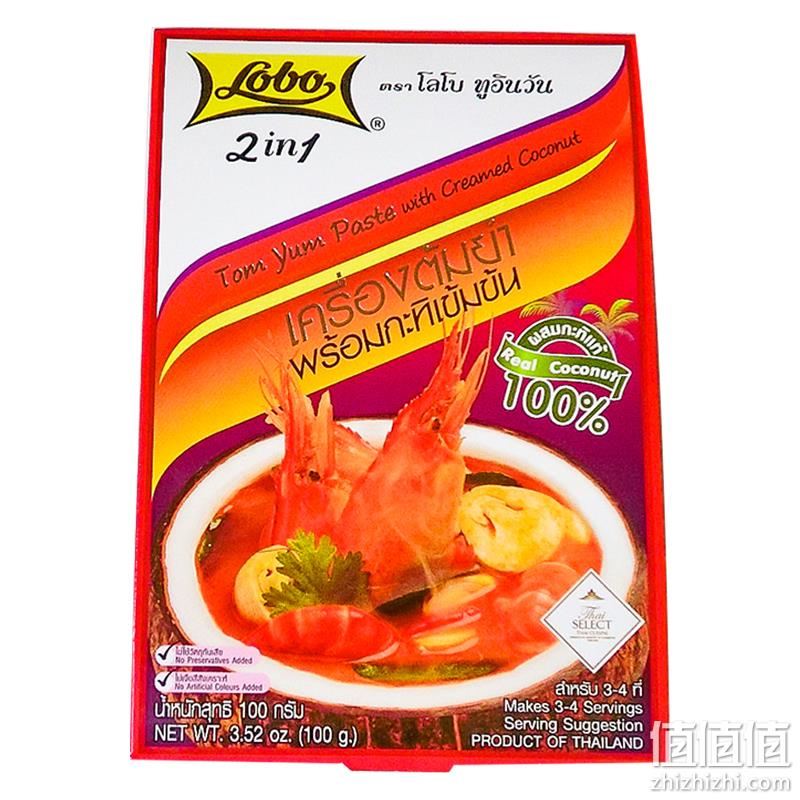 泰国进口，乐煲 泰国式冬阴功汤料包 减辣版 100g*3包 19.7元包邮（需领券） 值值值-买手聚集的地方