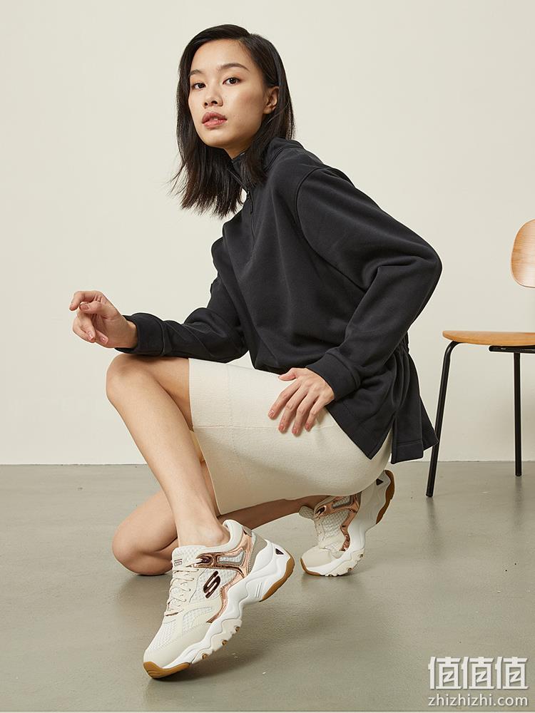 SKECHERS 斯凯奇 2022秋季新款女士厚底老爹鞋休闲鞋 12958 239元包邮（双重优惠） 值值值-买手聚集的地方