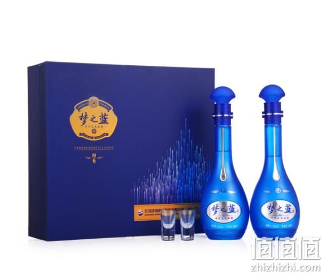 洋河 梦之蓝M6 52度 浓香型 礼盒装 500mL*2瓶 含酒杯 1140元包邮（双重优惠） 值值值-买手聚集的地方