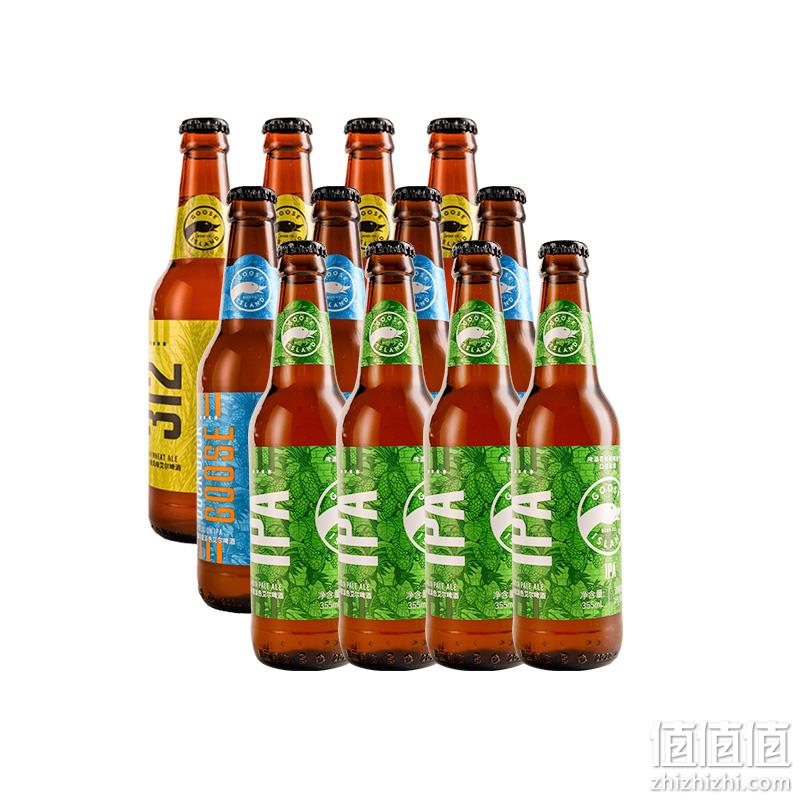 临期低价，百威英博 鹅岛IPA印度淡色艾尔精酿啤酒 355mL*12瓶 69元包邮（需领券） 值值值-买手聚集的地方