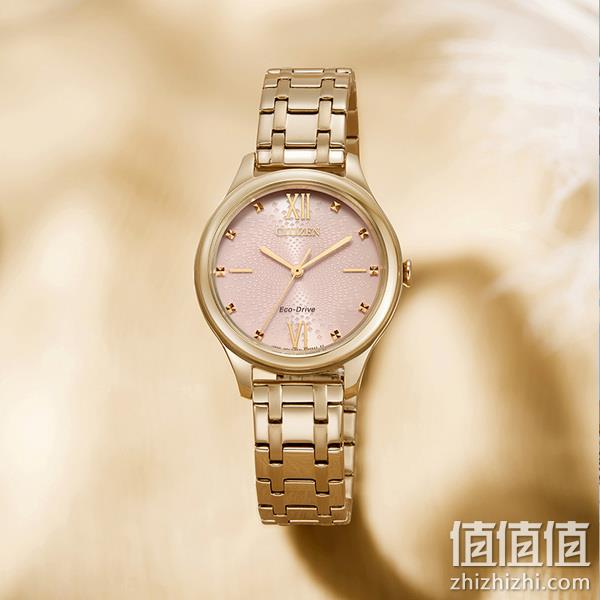 Citizen 西铁城 EM0503-75X 女士玫瑰钢带光动能腕表 679.28元（京东1594元） 值值值-买手聚集的地方