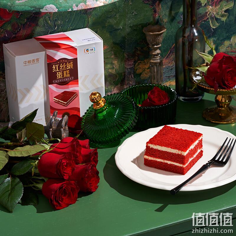 中粮香雪 红丝绒动物奶油蛋糕 440g 59.9元顺丰包邮 值值值-买手聚集的地方