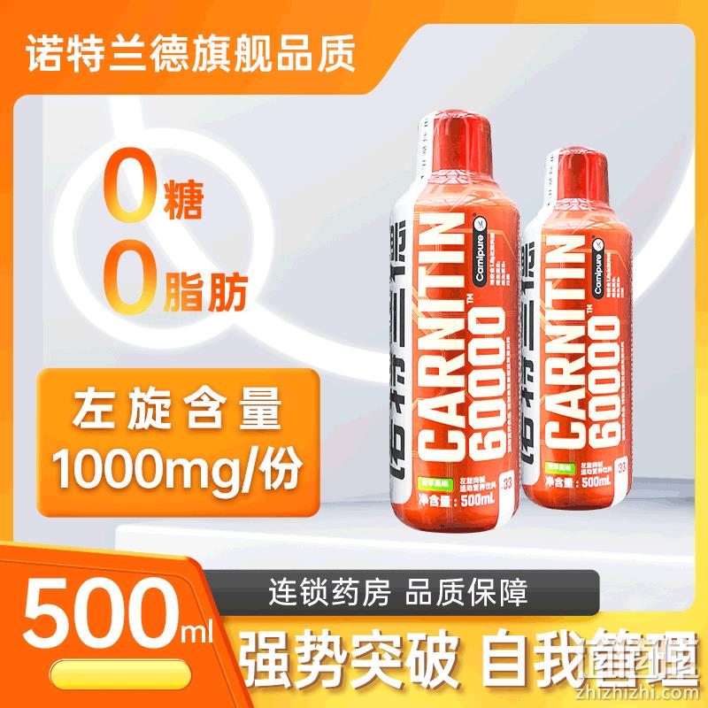 Nutrend 诺特兰德 液体左旋肉碱6万 500ml*2瓶 新低74.8元包邮（需领券） 值值值-买手聚集的地方