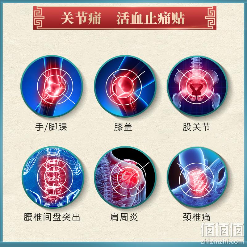 康鸿麒麟堂 远红外活血止痛贴膏药 8贴/盒 8.9元包邮（需领券） 值值值-买手聚集的地方