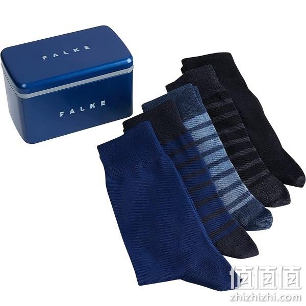 撕袜界的爱马仕，Falke Happy 男士棉质中筒袜 5双礼盒装 155.52元（天猫旗舰店折后183元/3双） 值值值-买手聚集的地方
