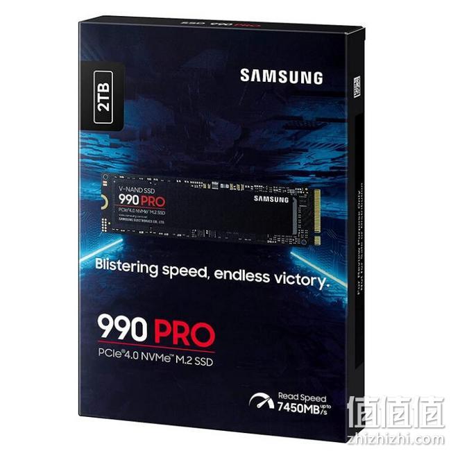 读写速度高达7450/6900MB/s，Samsung 三星 990 PRO NVMe M.2 固态硬盘 2TB 新低1788.64元 值值值-买手聚集的地方