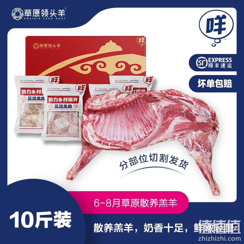 草原领头羊 原切新鲜半羊礼盒10斤（羊前腿1kg+羊蝎子1.5kg+羊排1kg+羊后腿1.5kg） 349元包邮（需领券） 值值值-买手聚集的地方