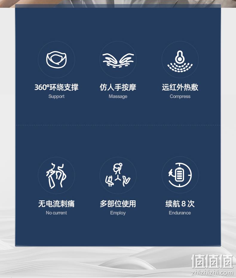 过年送礼送健康，摩飞 MF2102 颈椎背腰部多功能按摩器小蓝枕 389元包邮（需领券） 值值值-买手聚集的地方