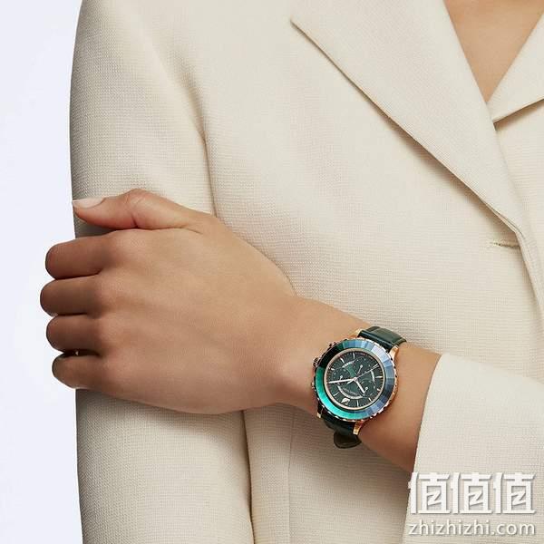 Swarovski 施华洛世奇 Octea Lux系列 5452498 女士三眼计时时尚腕表 1482.39元（Prime会员94折） 值值值-买手聚集的地方