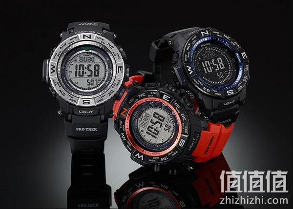 可收秋波，Casio 卡西欧 PRW-3500-1CR 太阳能三重感应6局电波登山表 1275元 值值值-买手聚集的地方