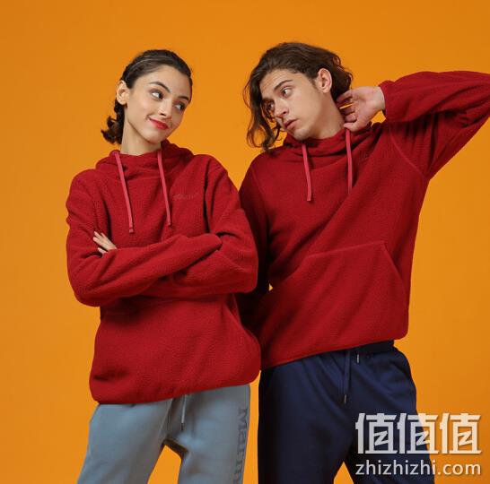 Marmot 土拨鼠  男女同款羊羔绒连帽卫衣 V83592 2色 新低152.05元包邮（双重优惠） 值值值-买手聚集的地方