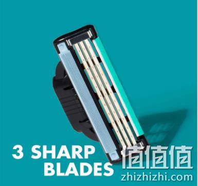 Gillette 吉列 锋速3 敏锐手动刮胡刀刀头24件装 218.31元（含税9.92元/个） 值值值-买手聚集的地方