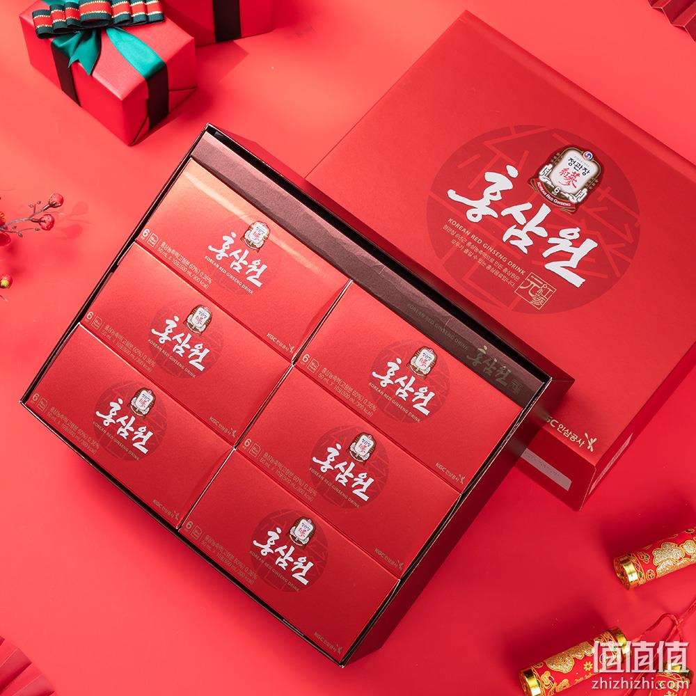韩国进口，正官庄牌 高丽参6年根红参液50mL*10包礼盒 34元包邮包税（需领券） 值值值-买手聚集的地方