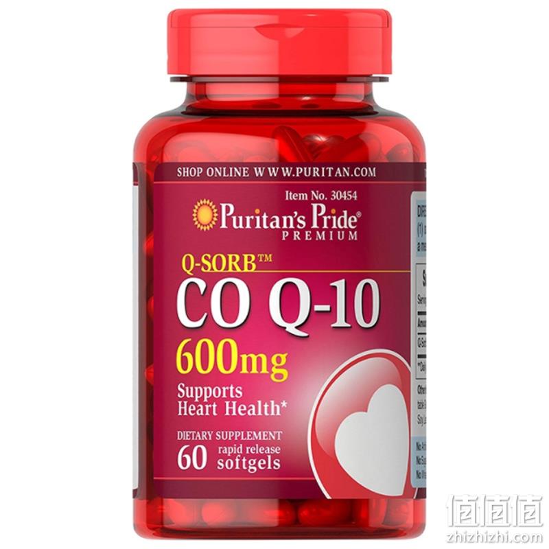 Puritan's Pride 普丽普莱 Q-Sorb™ 辅酶Q10软胶囊600mg*60粒 165.52元 值值值-买手聚集的地方