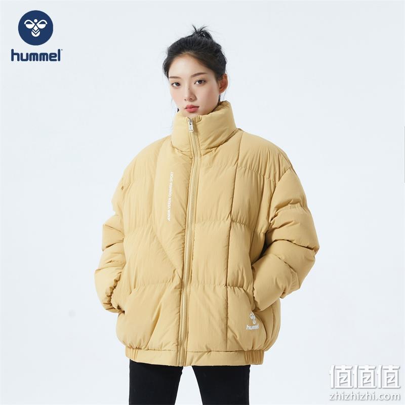 Hummel 大黄蜂 男女同款休闲立领宽松简约棉服外套 4色 279元包邮（需领券） 值值值-买手聚集的地方
