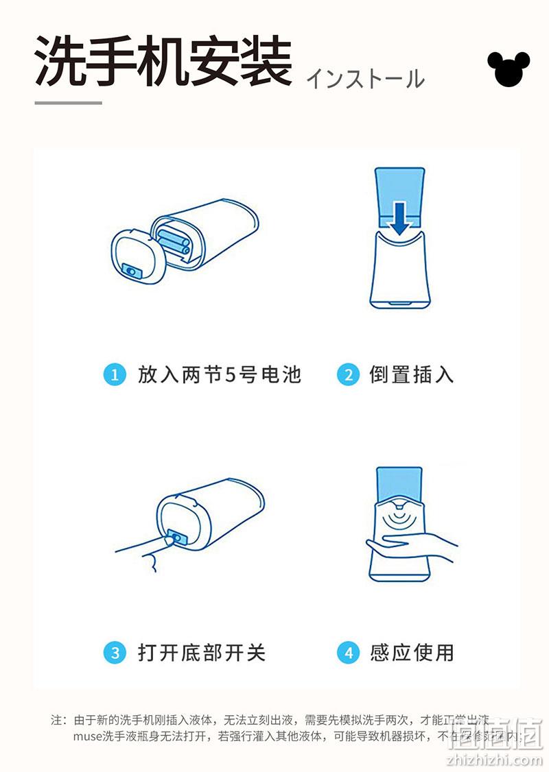 日本EARTH制药，MUSE 缪斯 维尼熊限定版（自动感应洗手机+洗手液250mL）*2套（赠250ml*2） 207.06元包邮包税（103.53元/套） 值值值-买手聚集的地方