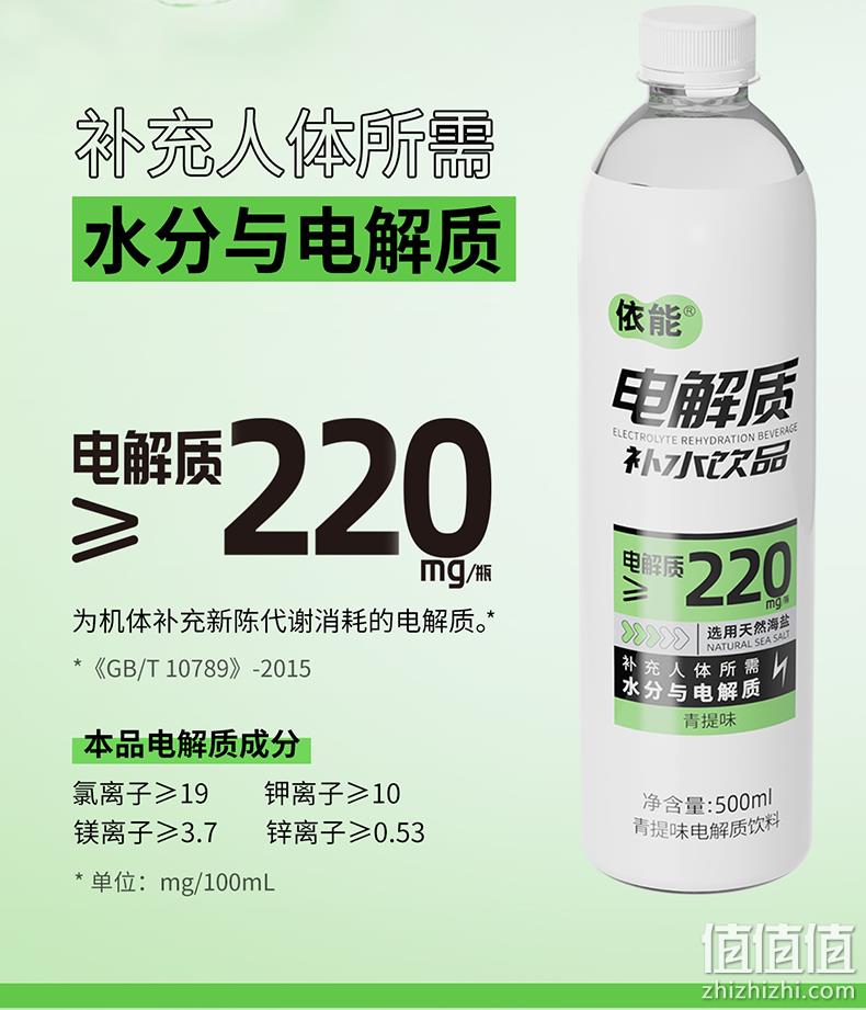 依能 0糖0卡电解质运动饮料 500ml*12瓶 39.9元包邮（需领券） 值值值-买手聚集的地方